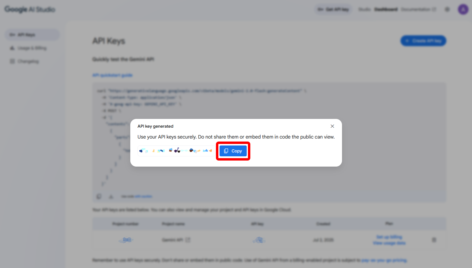Get API Key
